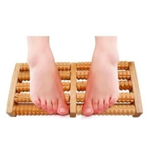 NWT Wooden Rolling Bead Foot Massager